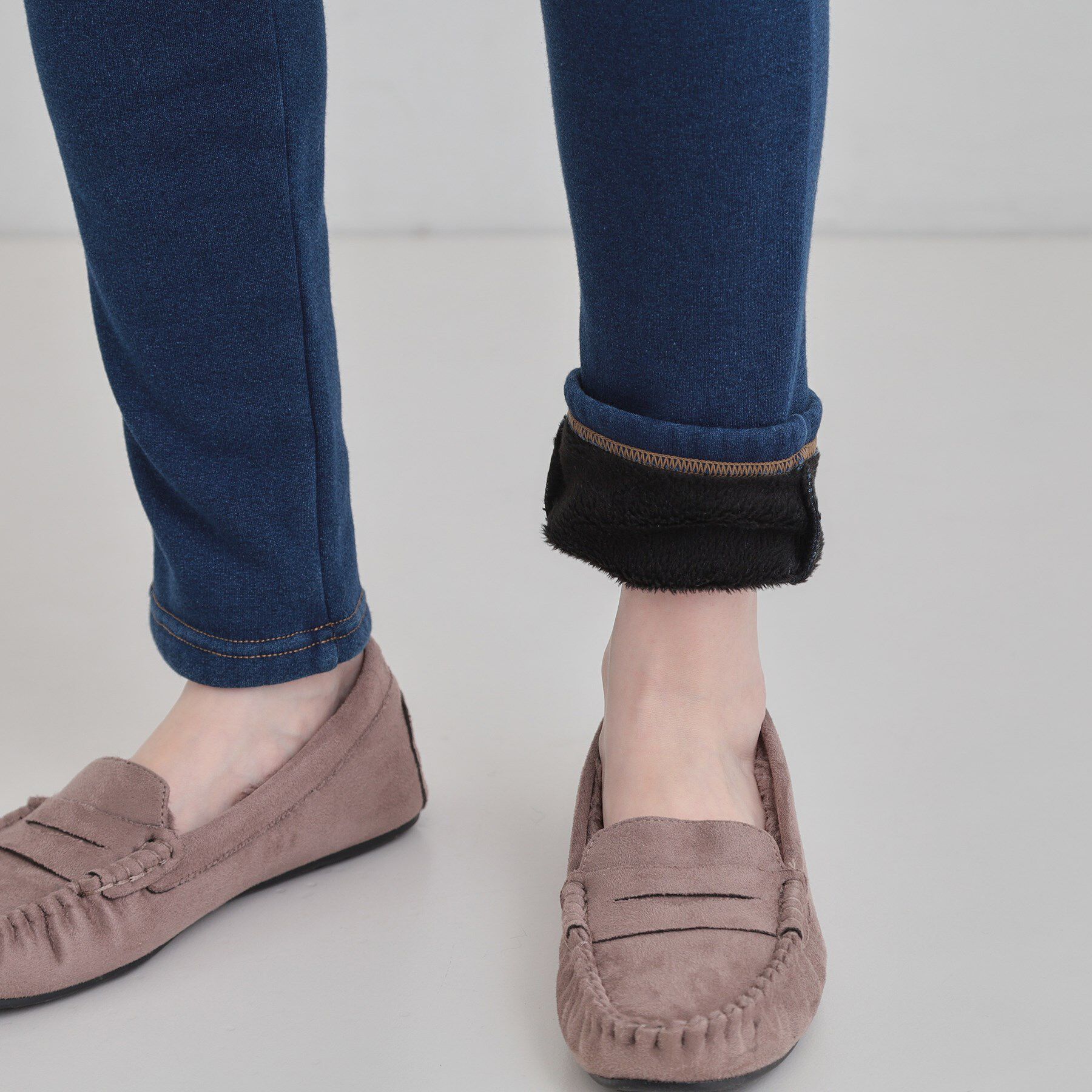 SHOO･LA･RUE「【あったか/洗濯機可/S-LL】裏シャギーデニム風レギンス」|その他|