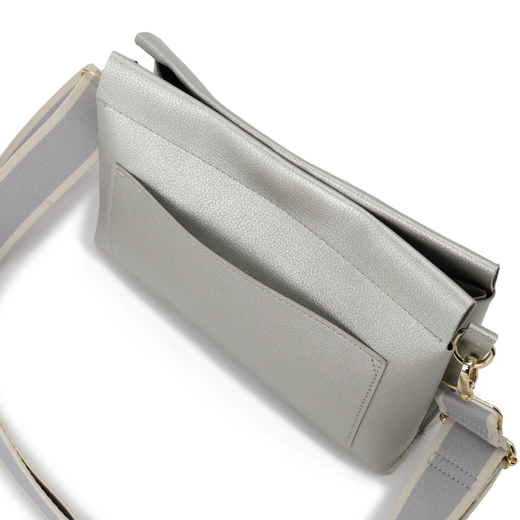 SHOO･LA･RUE「配色ベルトがアクセント 3層ショルダーバッグ」|ショルダー・メッセンジャー|