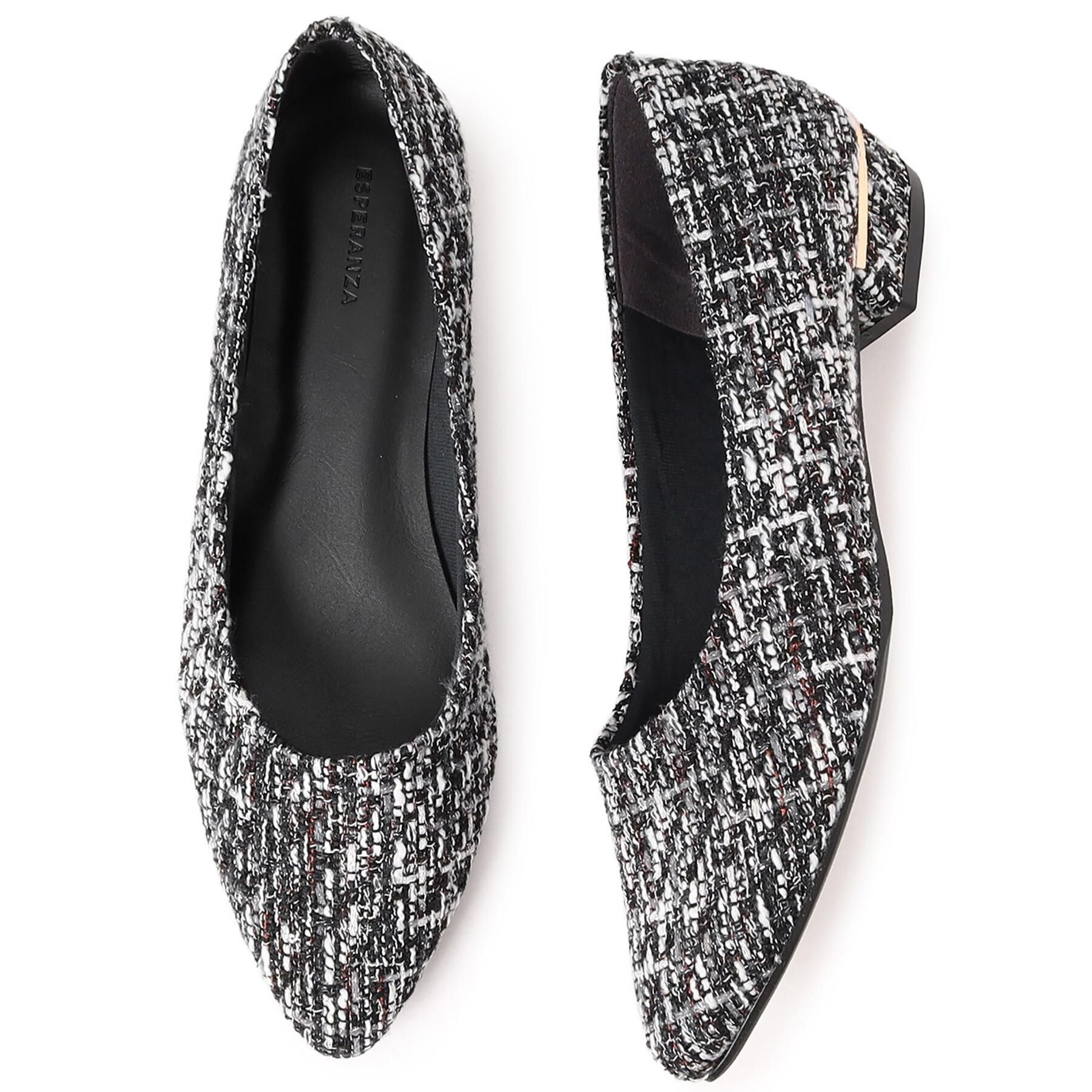 ESPERANZA「《定番》晴雨兼用クッションフラットパンプス」|パンプス|