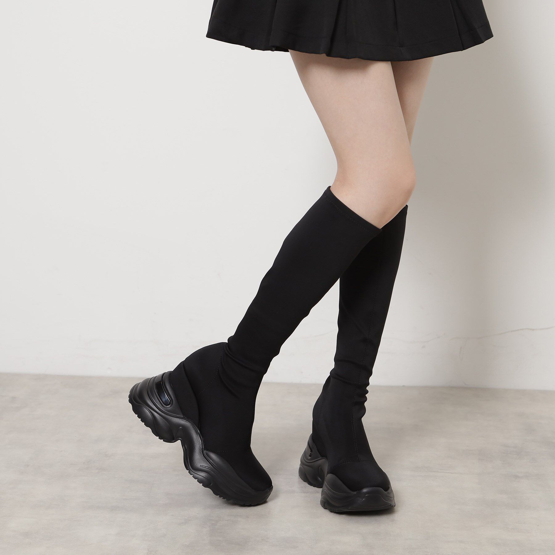 ESPERANZA「スニーカーソールストレッチロングブーツ」|ショートブーツ|