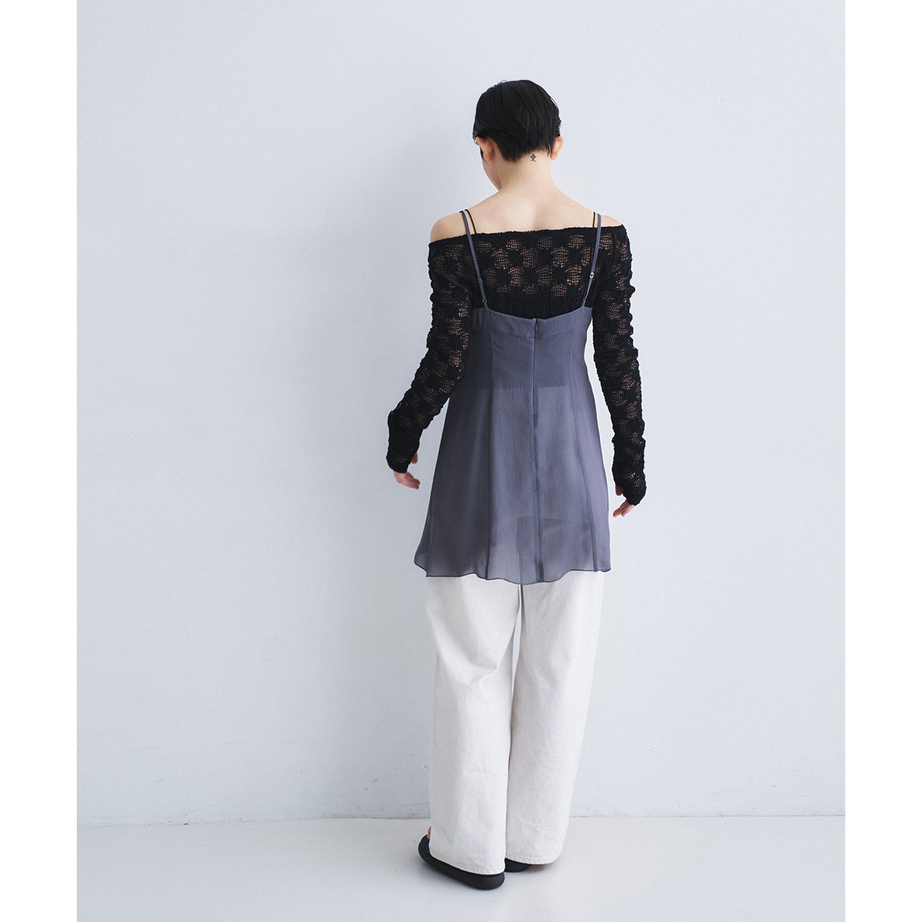 CODE A「georgette cami」|キャミソール|