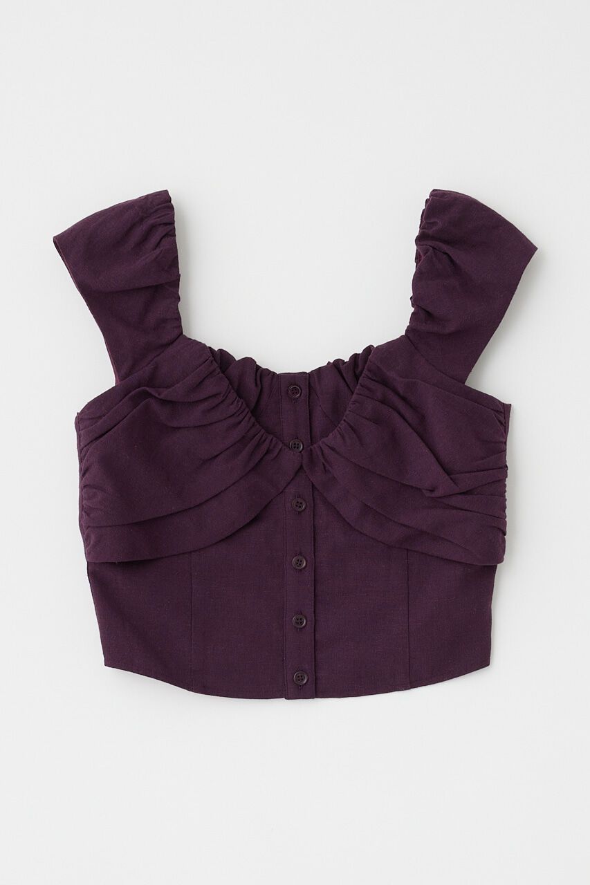 MOUSSY「LAYERED GATHERED ブラウス」|シャツ・ブラウス|D/PUR3