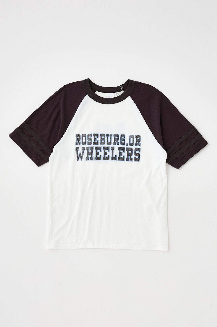 MOUSSY「WHEELERS ラグラン TEE」|Tシャツ・カットソー|