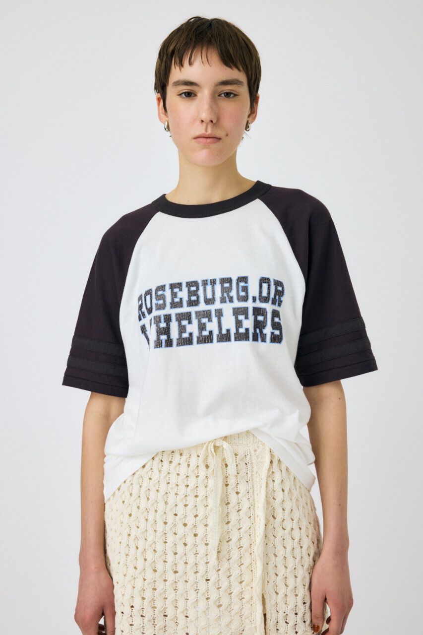 MOUSSY「WHEELERS ラグラン TEE」|Tシャツ・カットソー|
