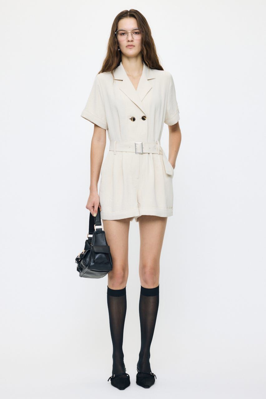 MOUSSY「BELTED SHORT SLEEVE ジャンプスーツ」|その他|