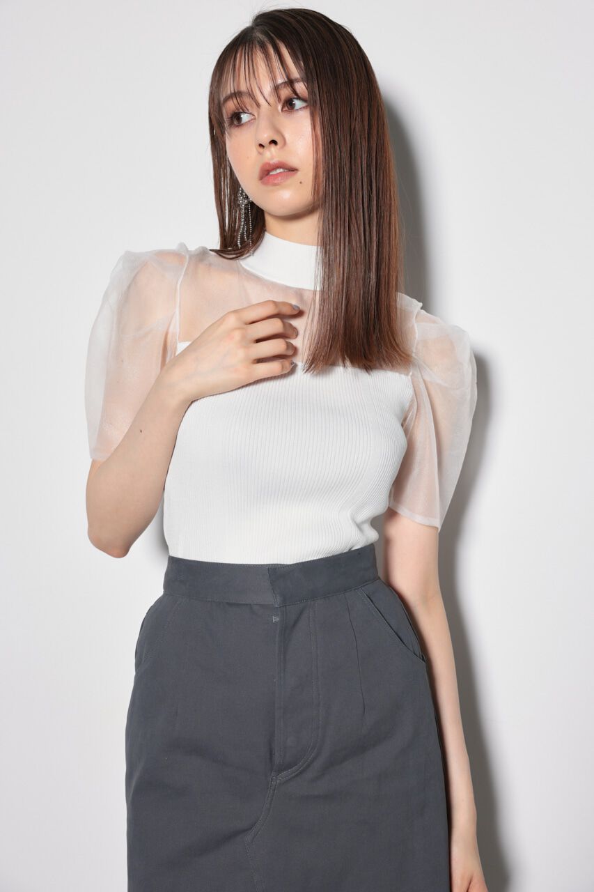 rienda「バックオープンニットトップス」|ニット・セーター|