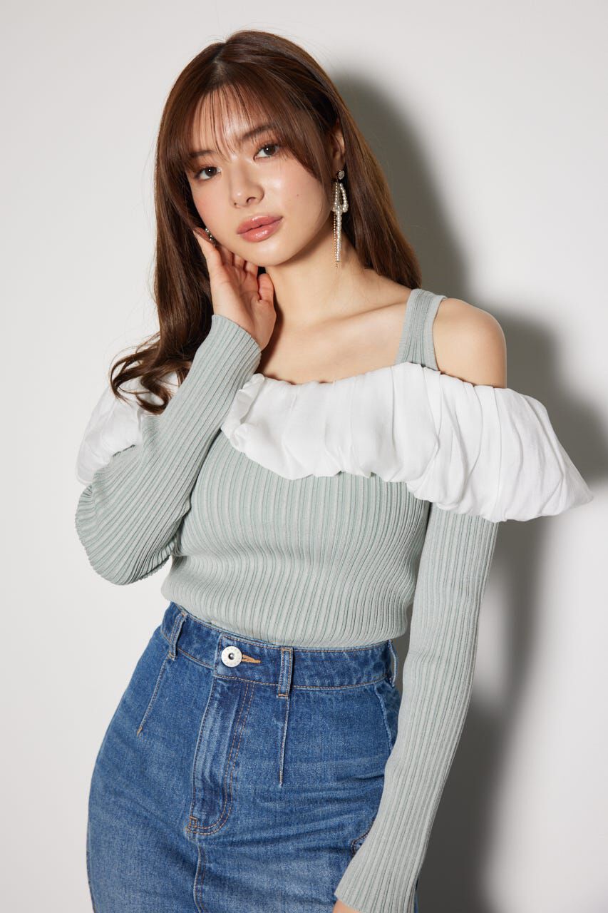 rienda「2WAYバルーンニットトップス」|ニット・セーター|