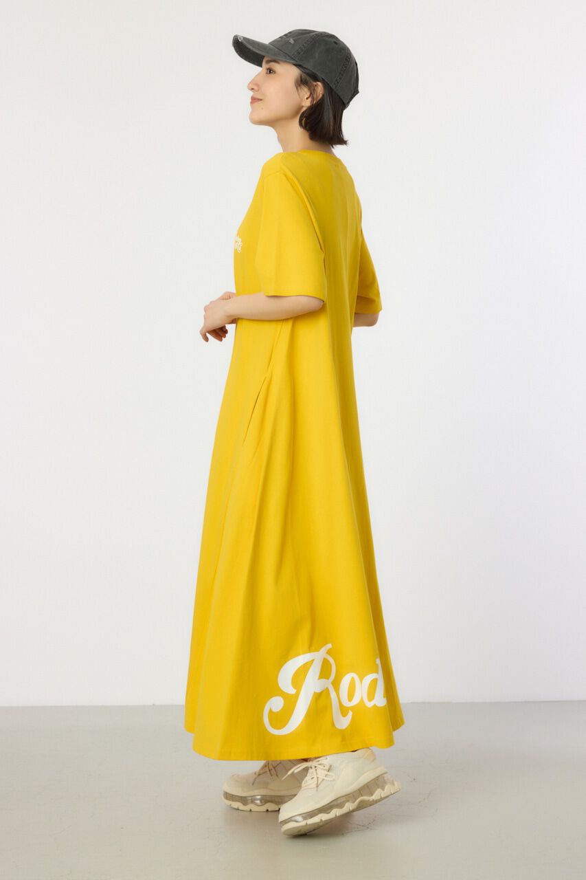 RODEO CROWNS「Vネックスクリプトロゴマキシワンピース」|ワンピース|