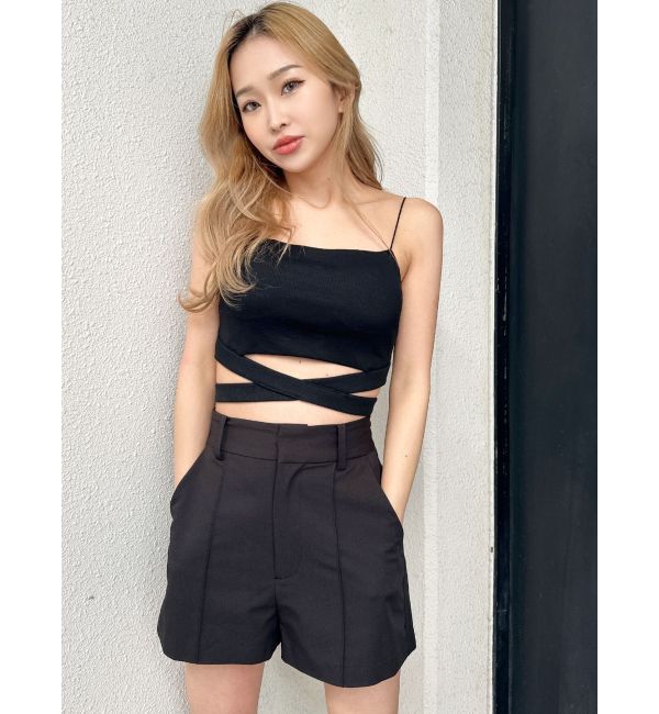 GYDA「ハイウエストセンタープレスショートパンツ【SETUP着用可】」|その他|