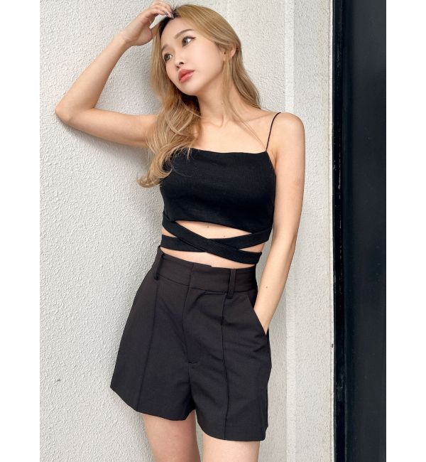 GYDA「ハイウエストセンタープレスショートパンツ【SETUP着用可】」|その他|