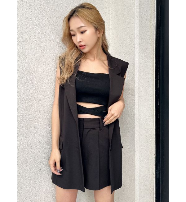 GYDA「ハイウエストセンタープレスショートパンツ【SETUP着用可】」|その他|