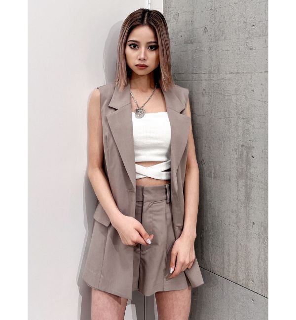 GYDA「ハイウエストセンタープレスショートパンツ【SETUP着用可】」|その他|