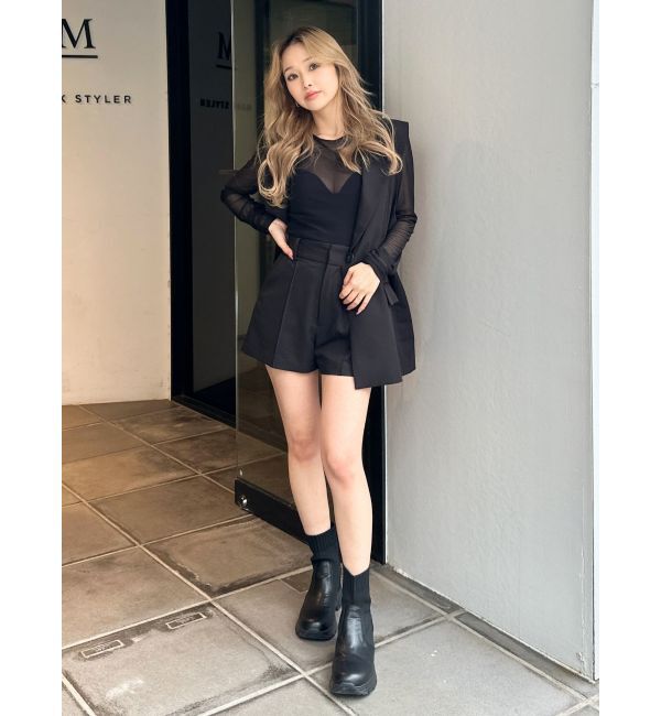 GYDA「ハイウエストセンタープレスショートパンツ【SETUP着用可】」|その他|