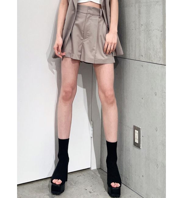 GYDA「ハイウエストセンタープレスショートパンツ【SETUP着用可】」|その他|ベージュ