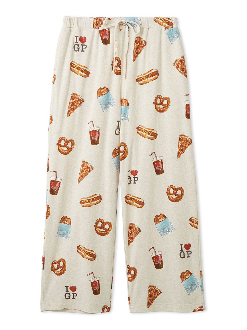 gelato pique「NYブランチ柄ロングパンツ」|ルームウェア|