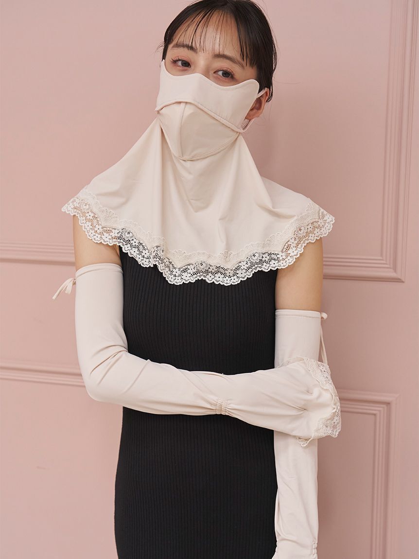 SNIDEL「【UVカット】レースベールマスク」|その他|