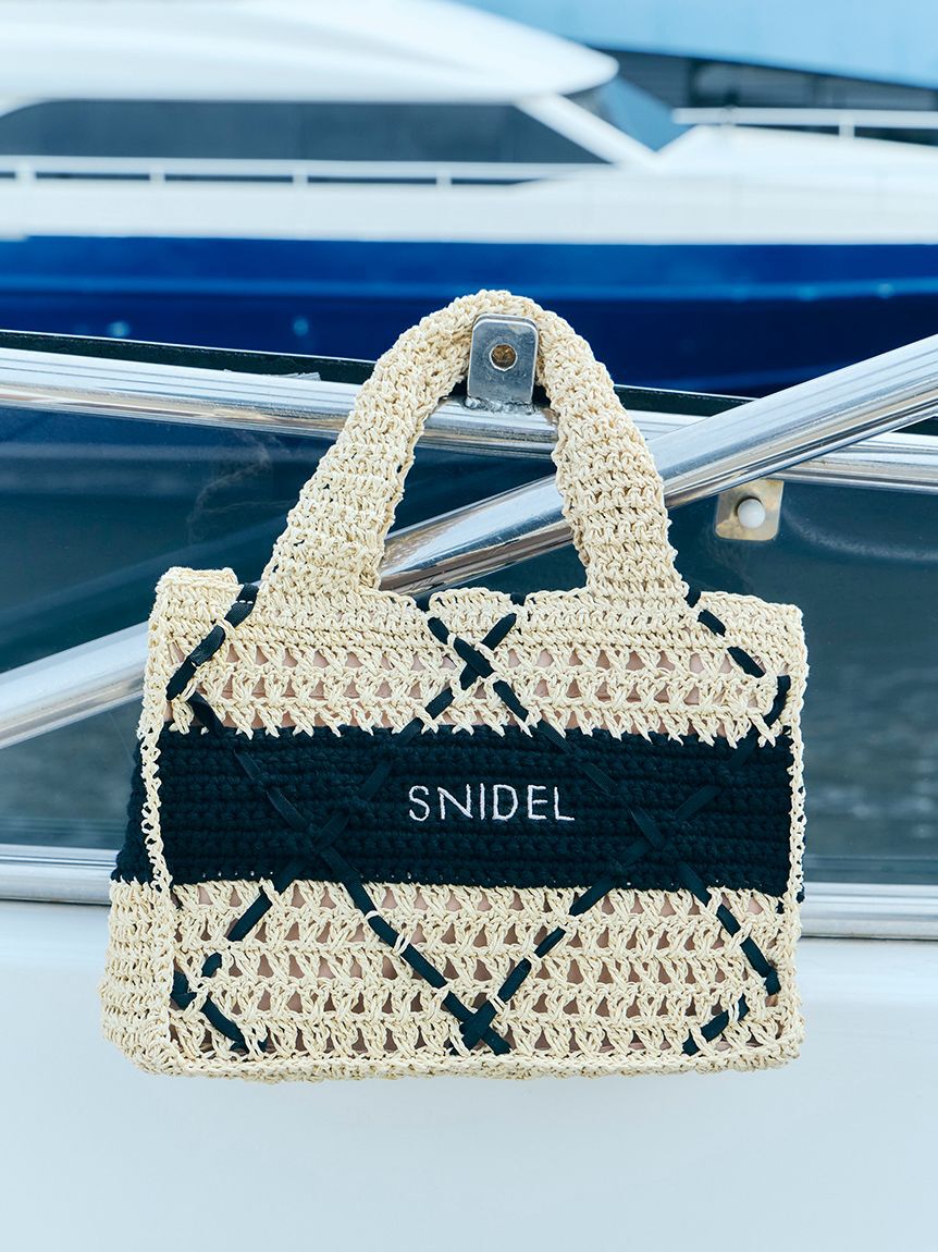SNIDEL「ペーパークロシェトート」|トートバッグ|LBEG