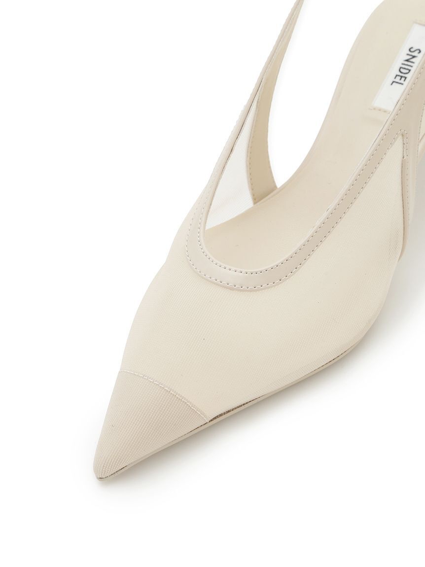 SNIDEL「ポインテッドメッシュストラップサンダル」|サンダル|