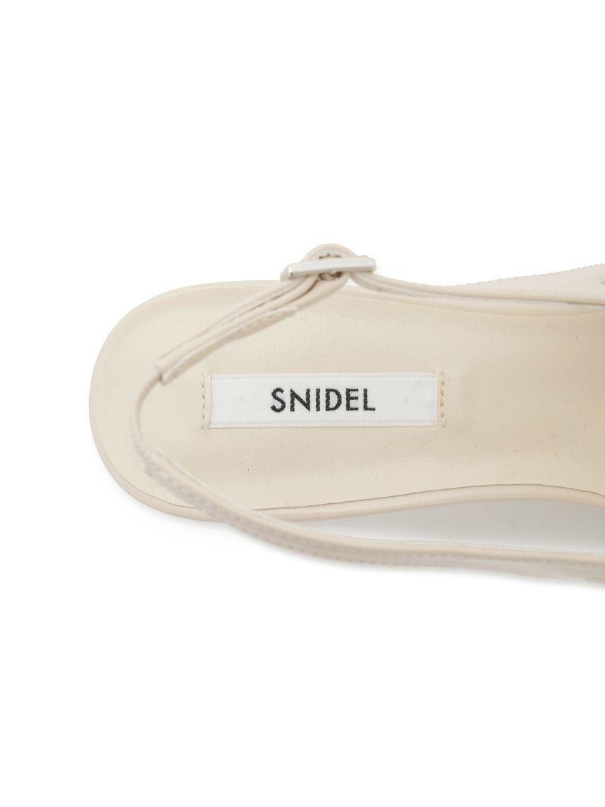 SNIDEL「ポインテッドメッシュストラップサンダル」|サンダル|
