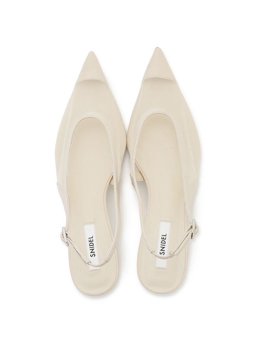 SNIDEL「ポインテッドメッシュストラップサンダル」|サンダル|