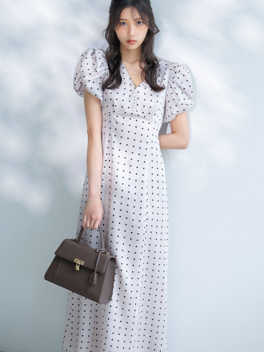 SNIDEL「スカーフパッドロックバッグ」|ハンドバッグ|