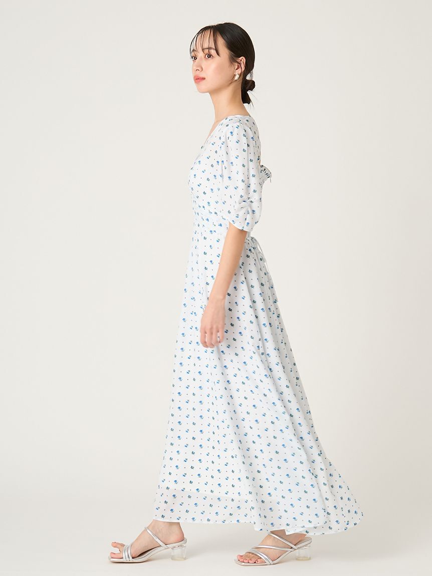 FRAY I.D「【FRAY I.D MADE WITH LIBERTY FABRIC】パフスリーブワンピース」|ワンピース|