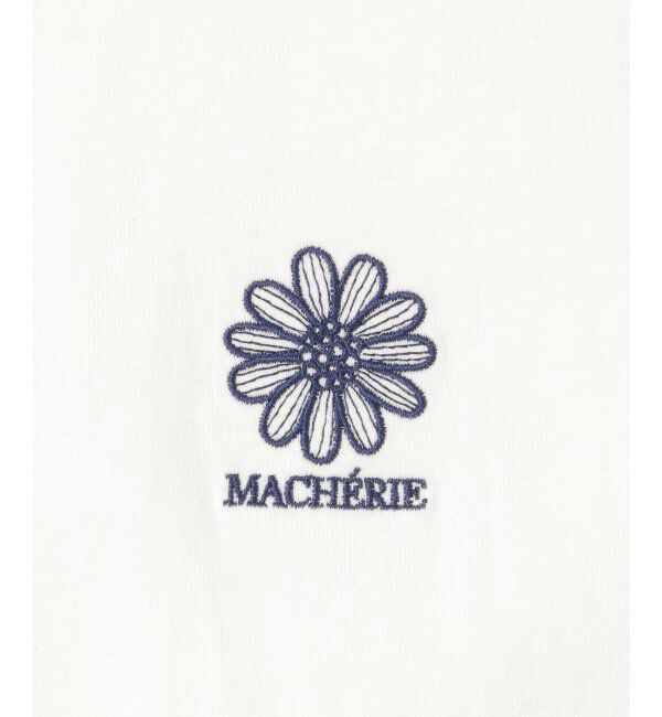 VENCE share style「天竺フラワー刺繍コンパクトTシャツ」|Tシャツ・カットソー|