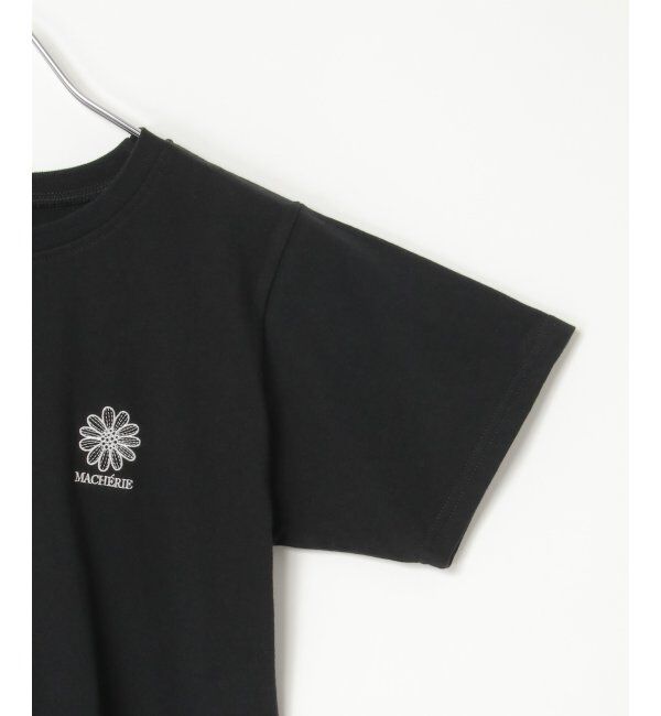 VENCE share style「天竺フラワー刺繍コンパクトTシャツ」|Tシャツ・カットソー|