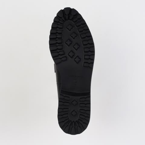 銀座かねまつ「AF260063STEBLK 【本革】【PREMIERE PORTE】タンクソールローファー」|ローファー|