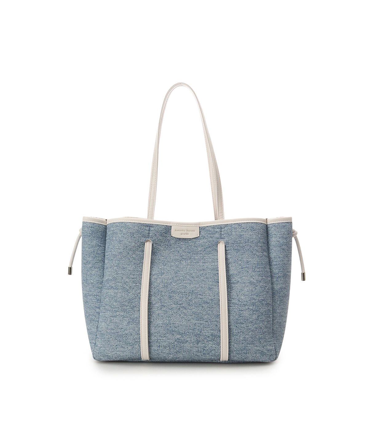 Samantha Thavasa「デニム調キャンバスデザイン 合皮トートバッグ 大サイズ」|トートバッグ|