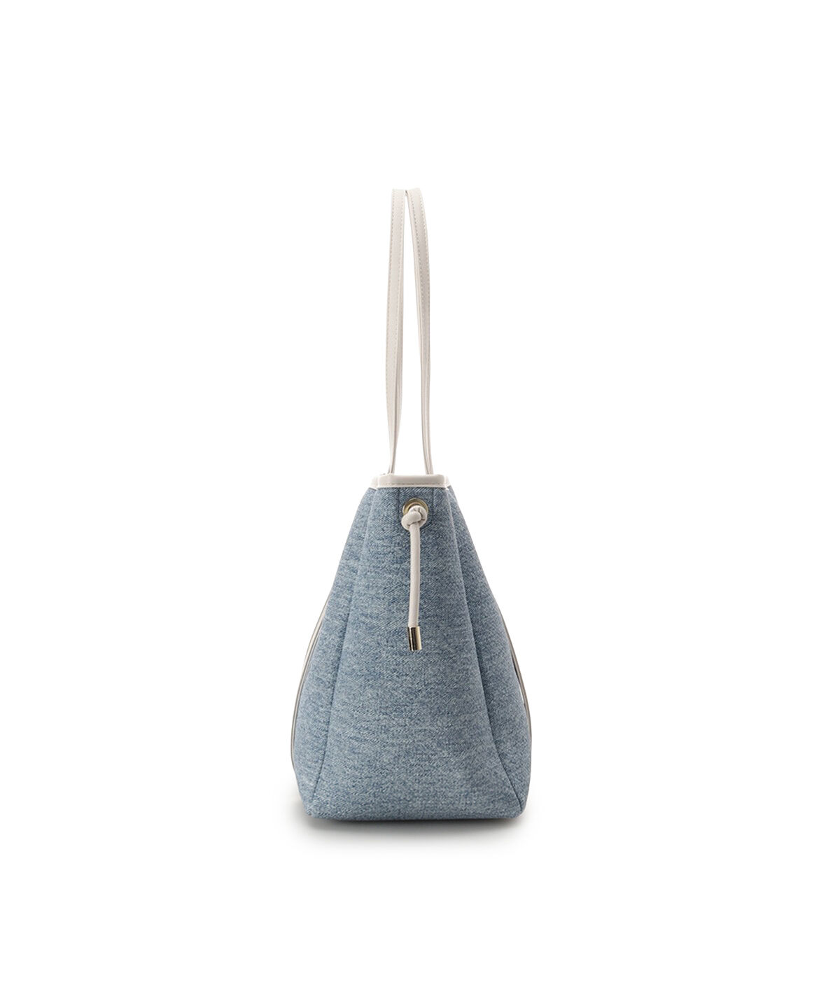 Samantha Thavasa「デニム調キャンバスデザイン 合皮トートバッグ 大サイズ」|トートバッグ|