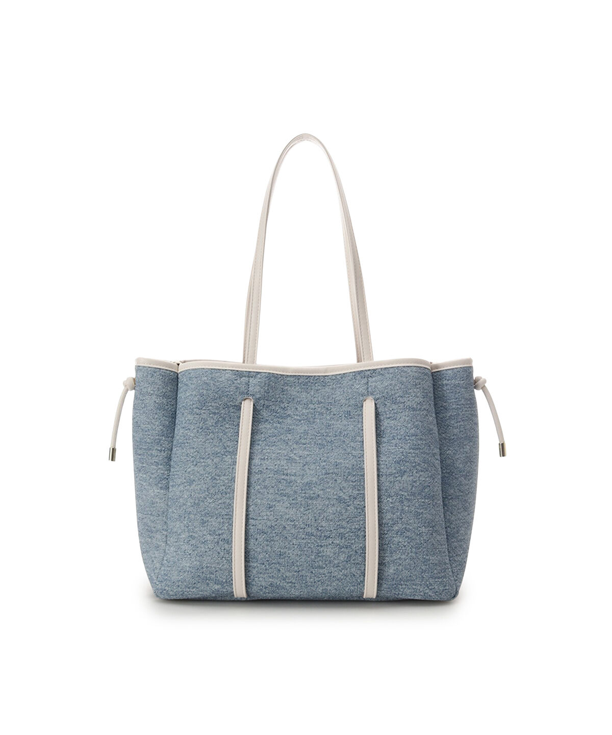 Samantha Thavasa「デニム調キャンバスデザイン 合皮トートバッグ 大サイズ」|トートバッグ|