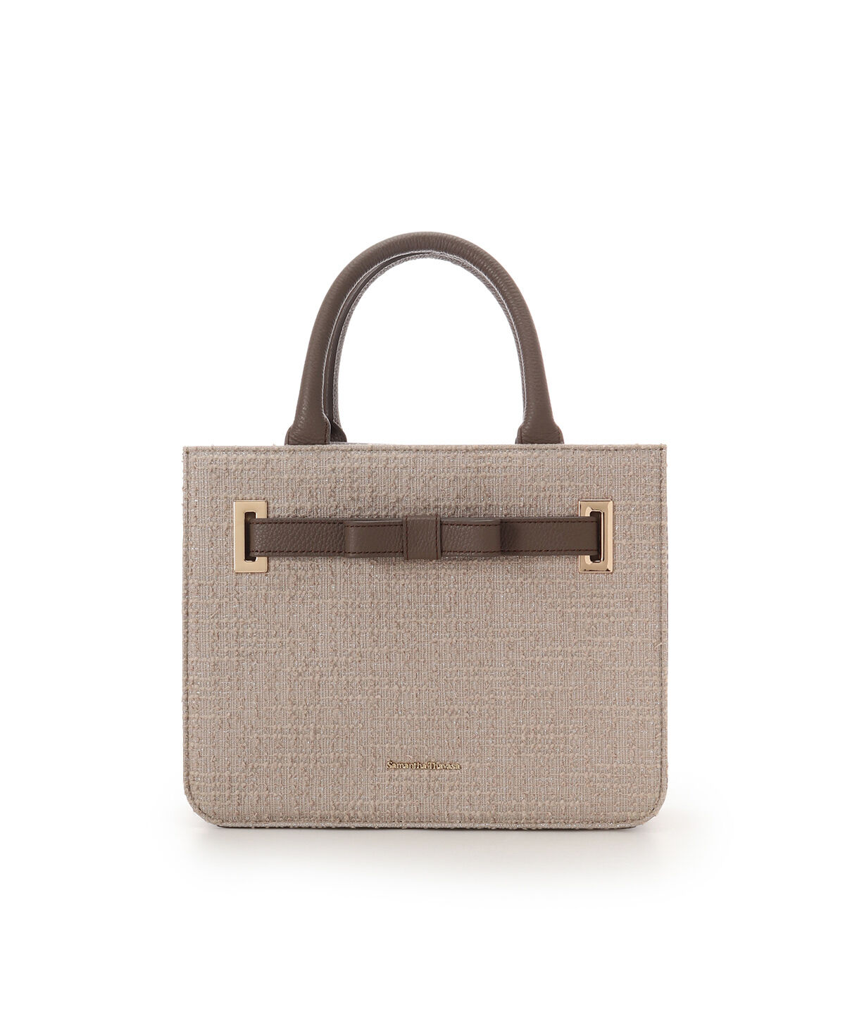 Samantha Thavasa「ループツイードデザイン エムシュシュⅢ トートバッグ」|トートバッグ|グレージュ