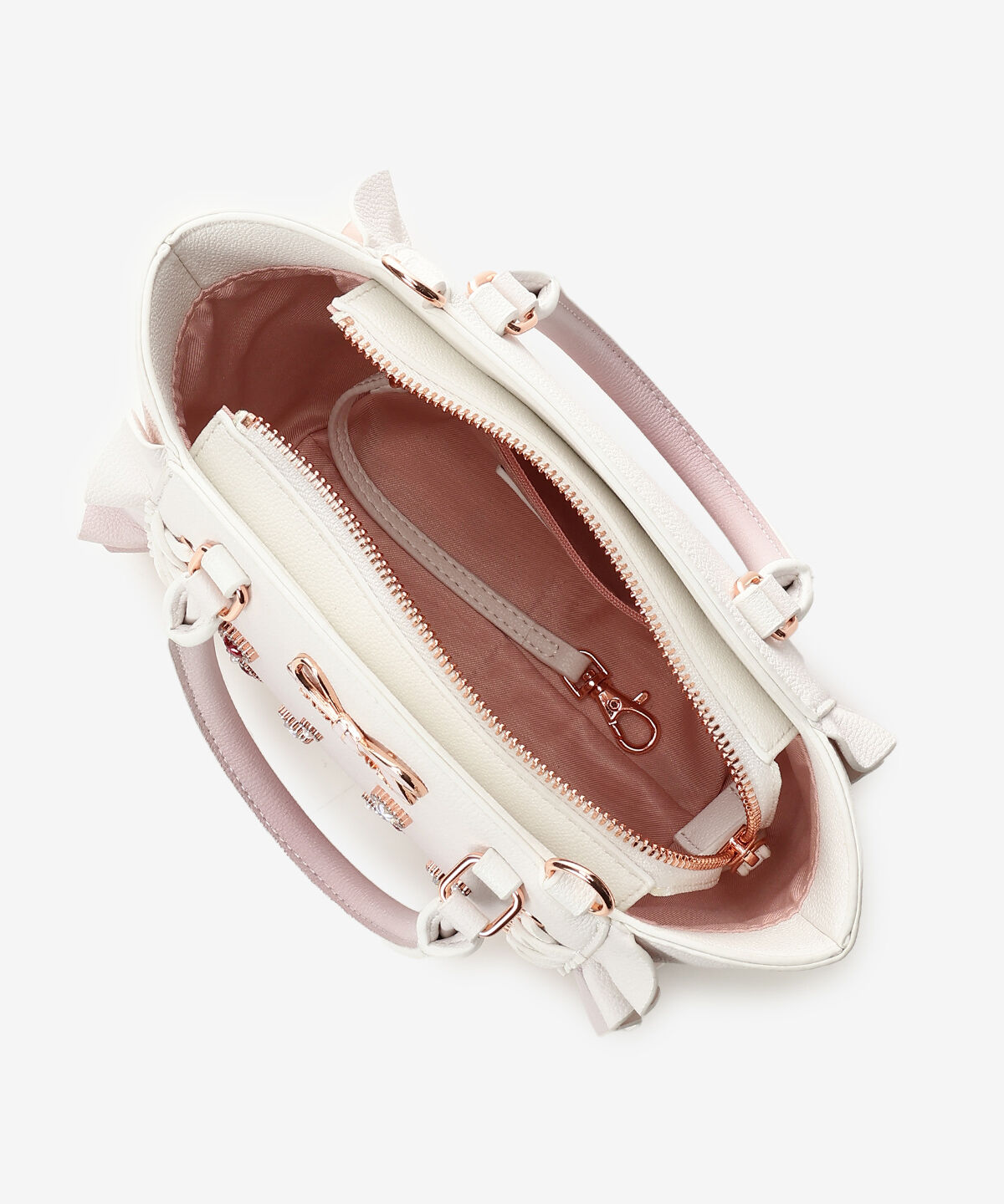 Samantha Vega「レースアップハートビジューグラデーションフラッタ―(ミニ)」|ショルダー・メッセンジャー|