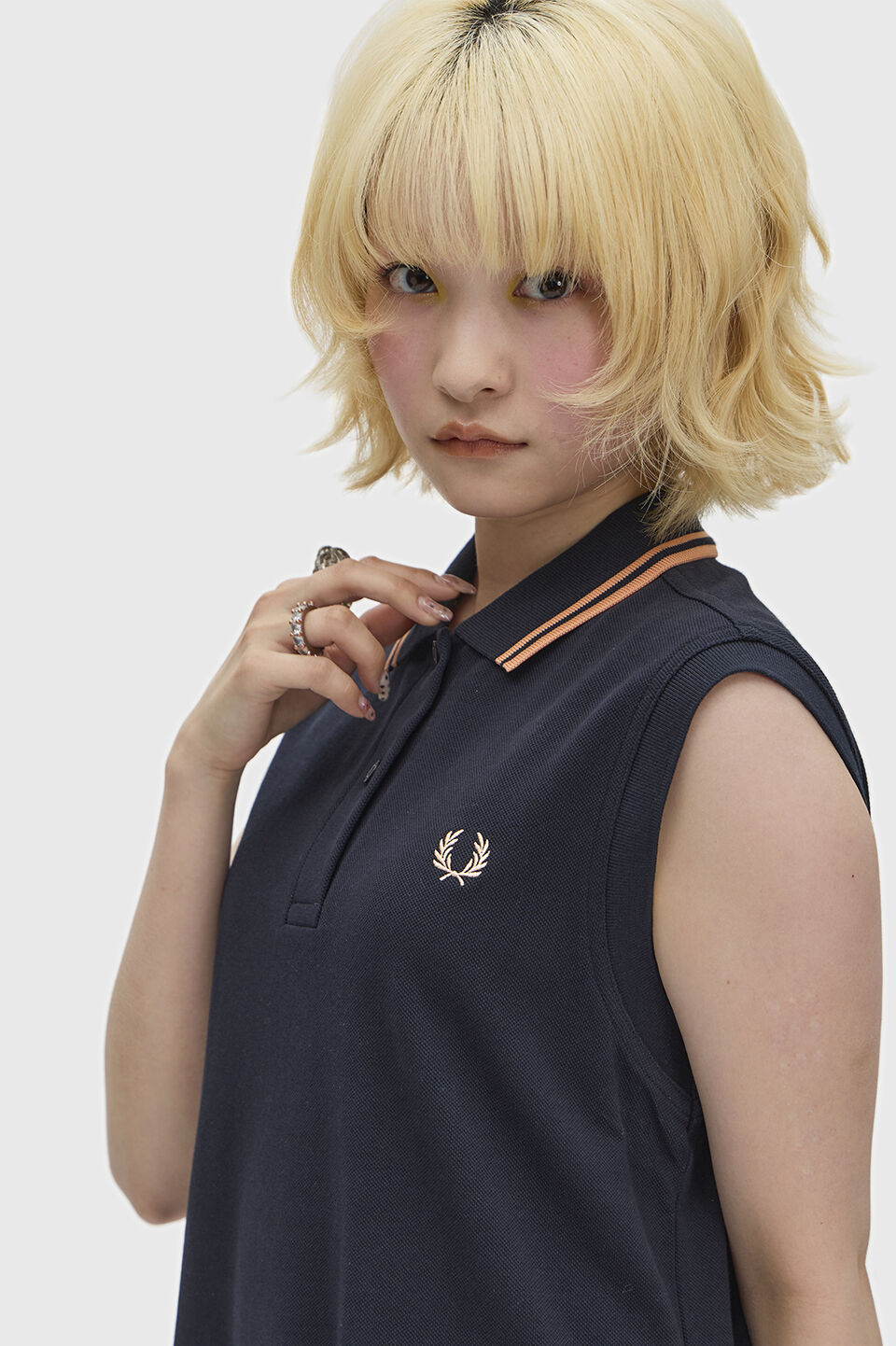 FRED PERRY 「The Sleeveless Fred Perry Shirt Dress」|ワンピース|