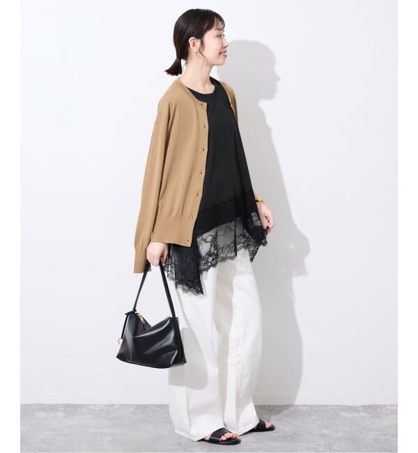 SLOBE IENA「《追加予約》レースコンビノースリカットソー」|Tシャツ・カットソー|