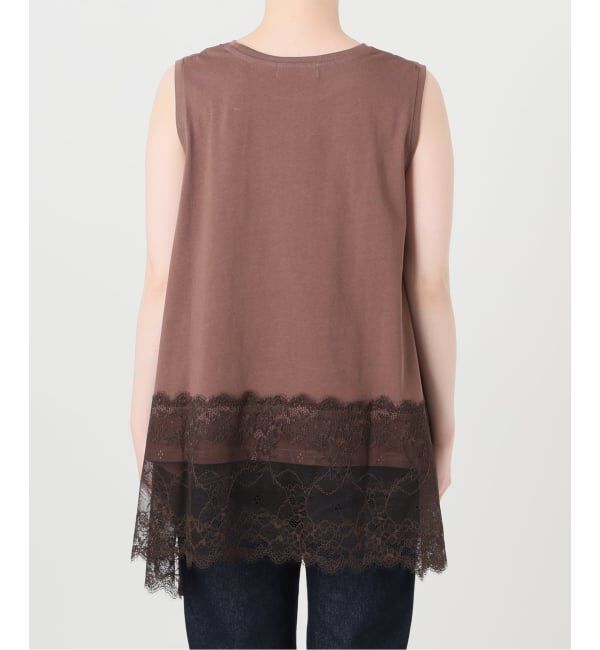 SLOBE IENA「《追加予約》レースコンビノースリカットソー」|Tシャツ・カットソー|