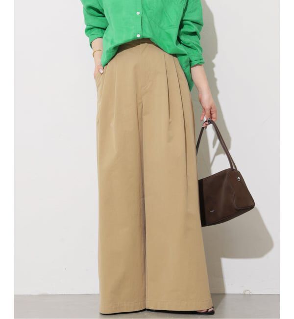 JOURNAL STANDARD relume「コットンナイロンタックワイドロングパンツ」|チノ|