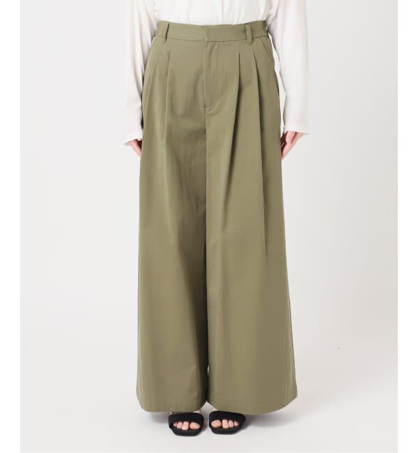 JOURNAL STANDARD relume「コットンナイロンタックワイドロングパンツ」|チノ|