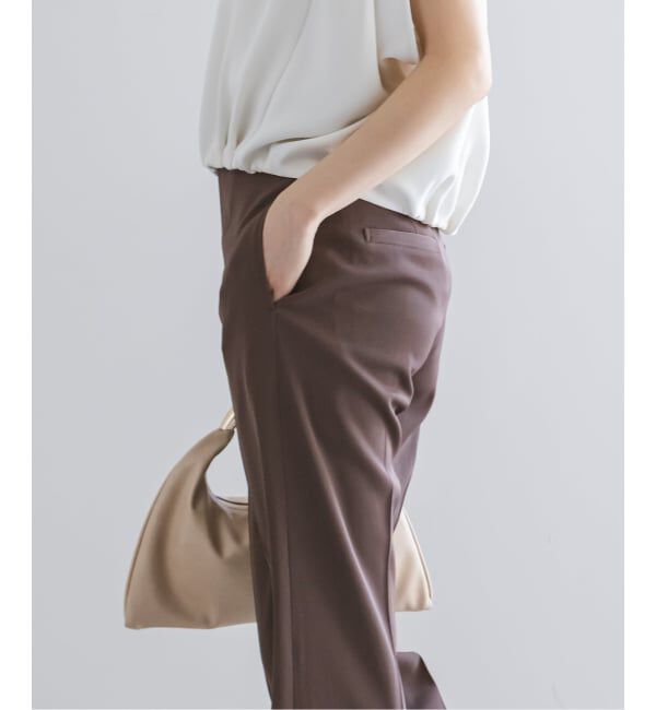 NOBLE「ツイルクロスストレートパンツ」|スラックス|