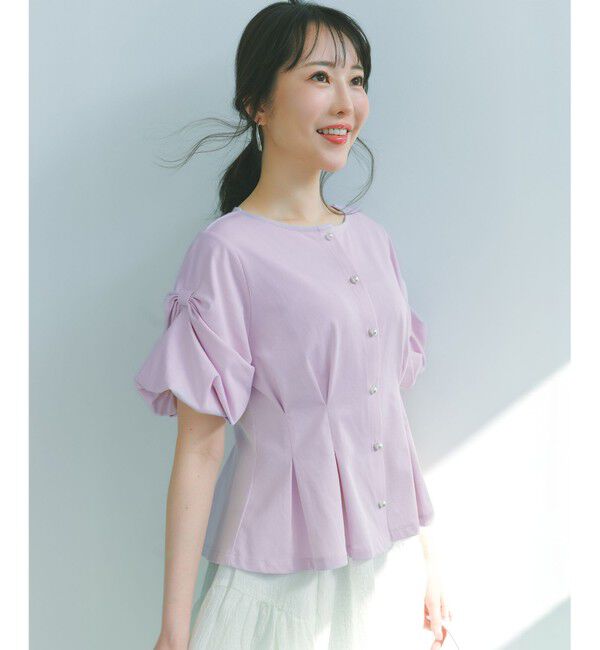 組曲「【美人LABコラボ】ビューティーファンクションジャージー パールコルセットトップス」|Tシャツ・カットソー|