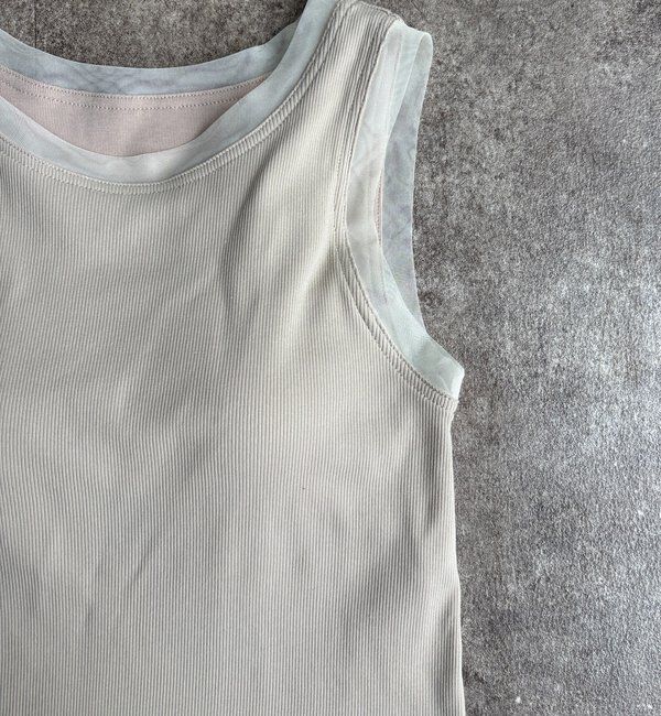  「チュールカップ付タンク」|Tシャツ・カットソー|