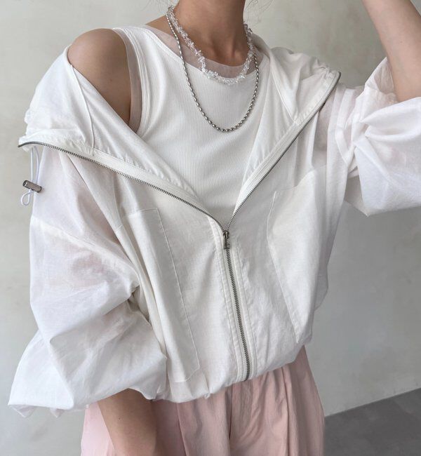  「チュールカップ付タンク」|Tシャツ・カットソー|