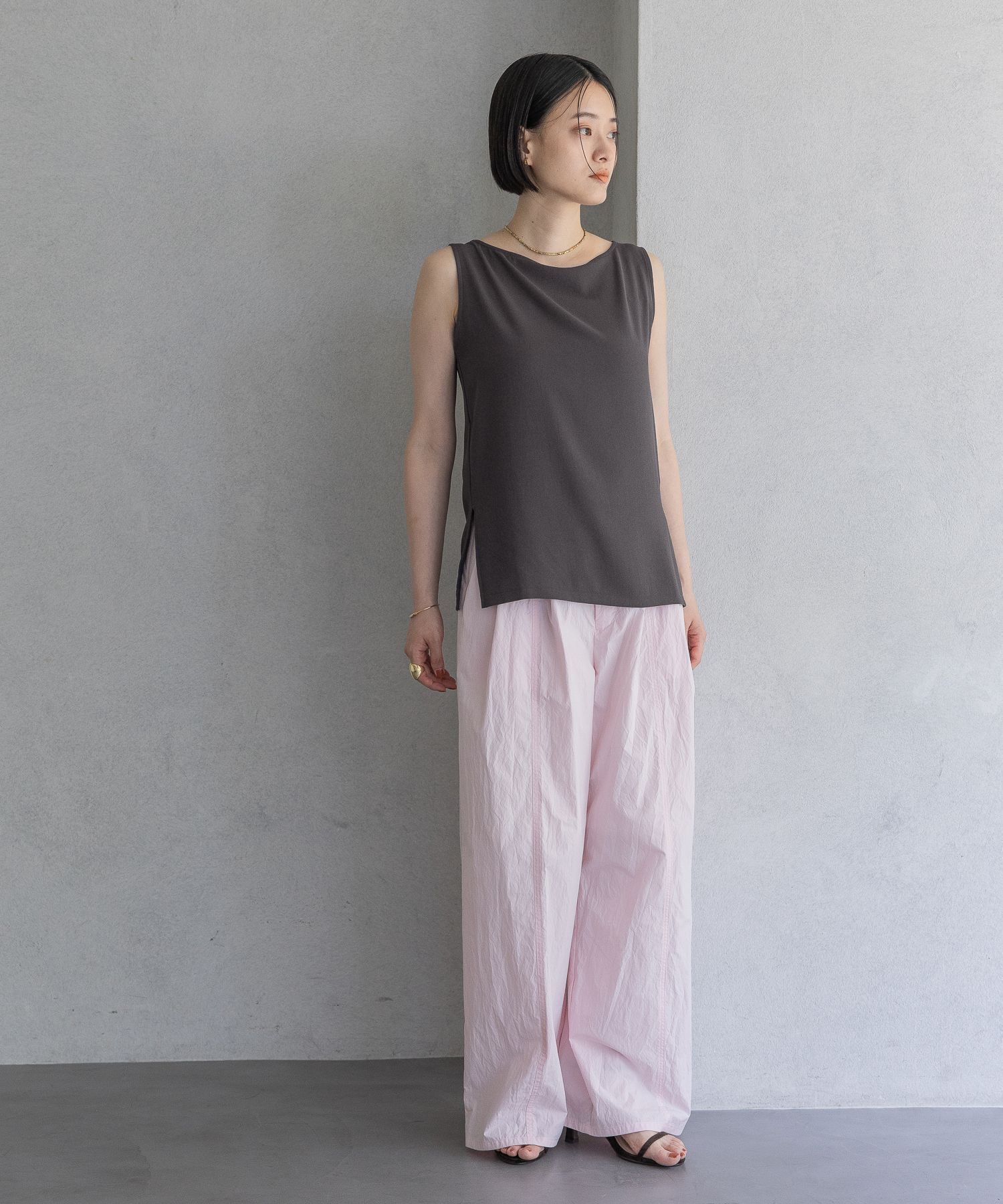 A part by 「ソフトジョーゼットノースリーブT」|Tシャツ・カットソー|