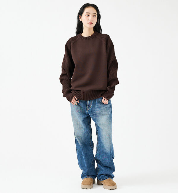 ABAHOUSE「【FORTUNA/フォルトゥナ】ECOTEC-Knit イージーケア ウォッシャ」|ニット・セーター|