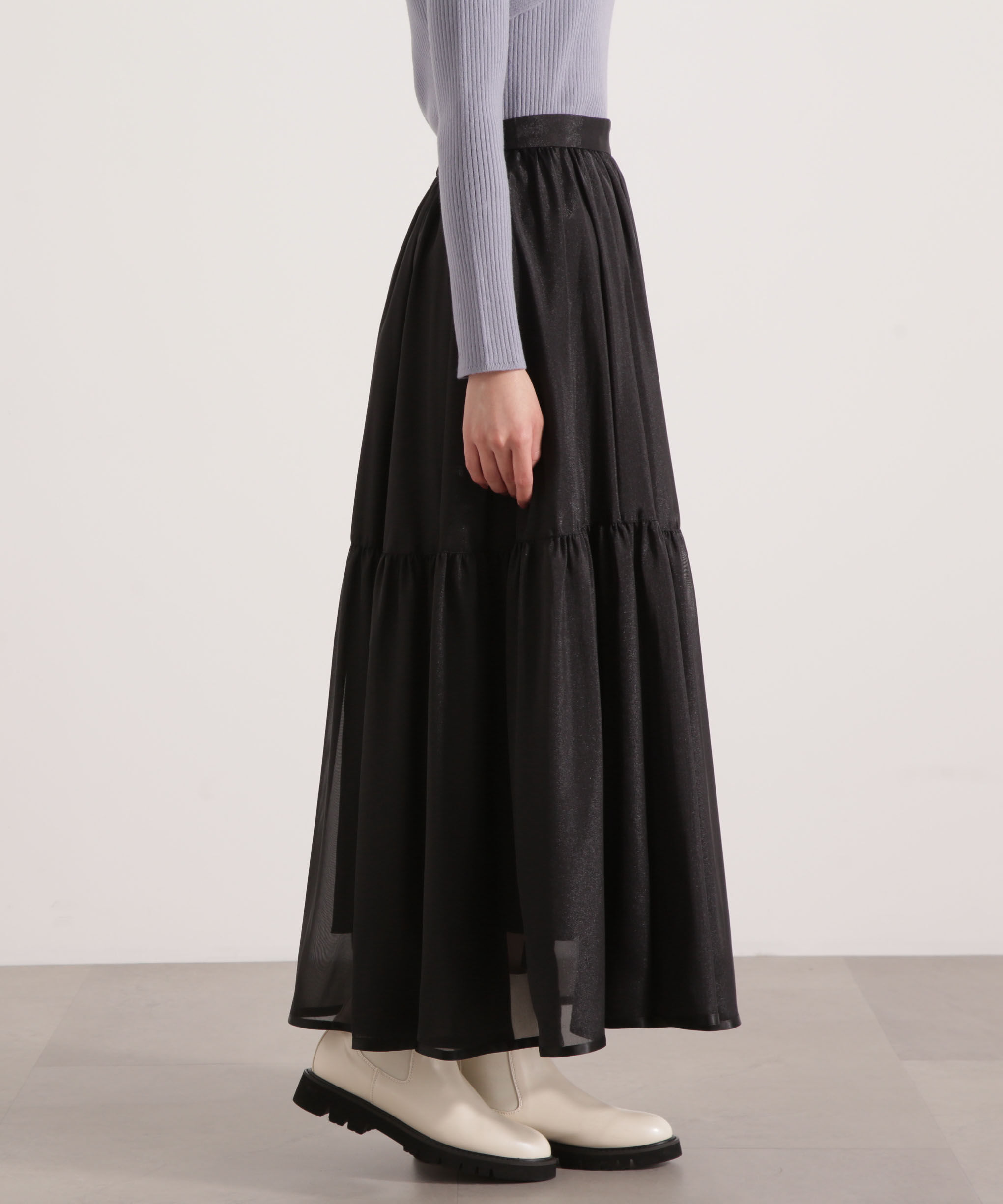 PROPORTION BODY DRESSING「シアーティアードスカート 25AW」|スカート|