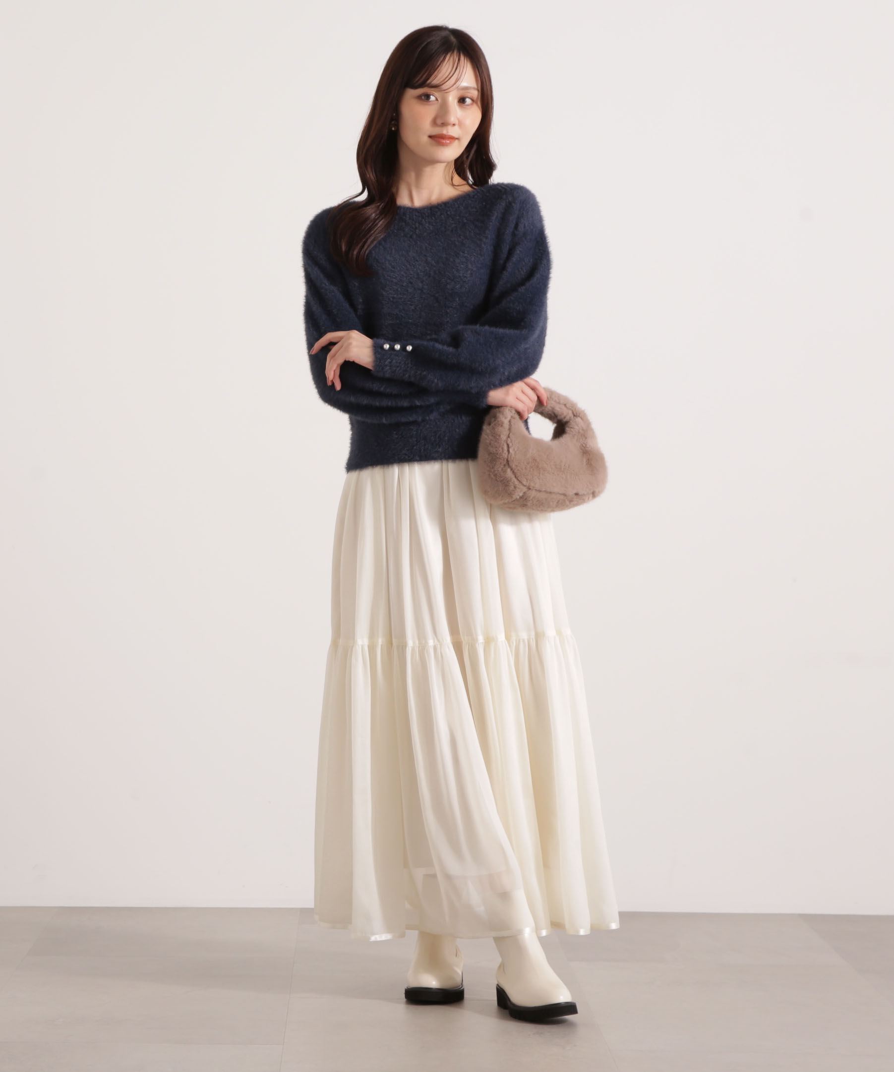 PROPORTION BODY DRESSING「シアーティアードスカート 25AW」|スカート|