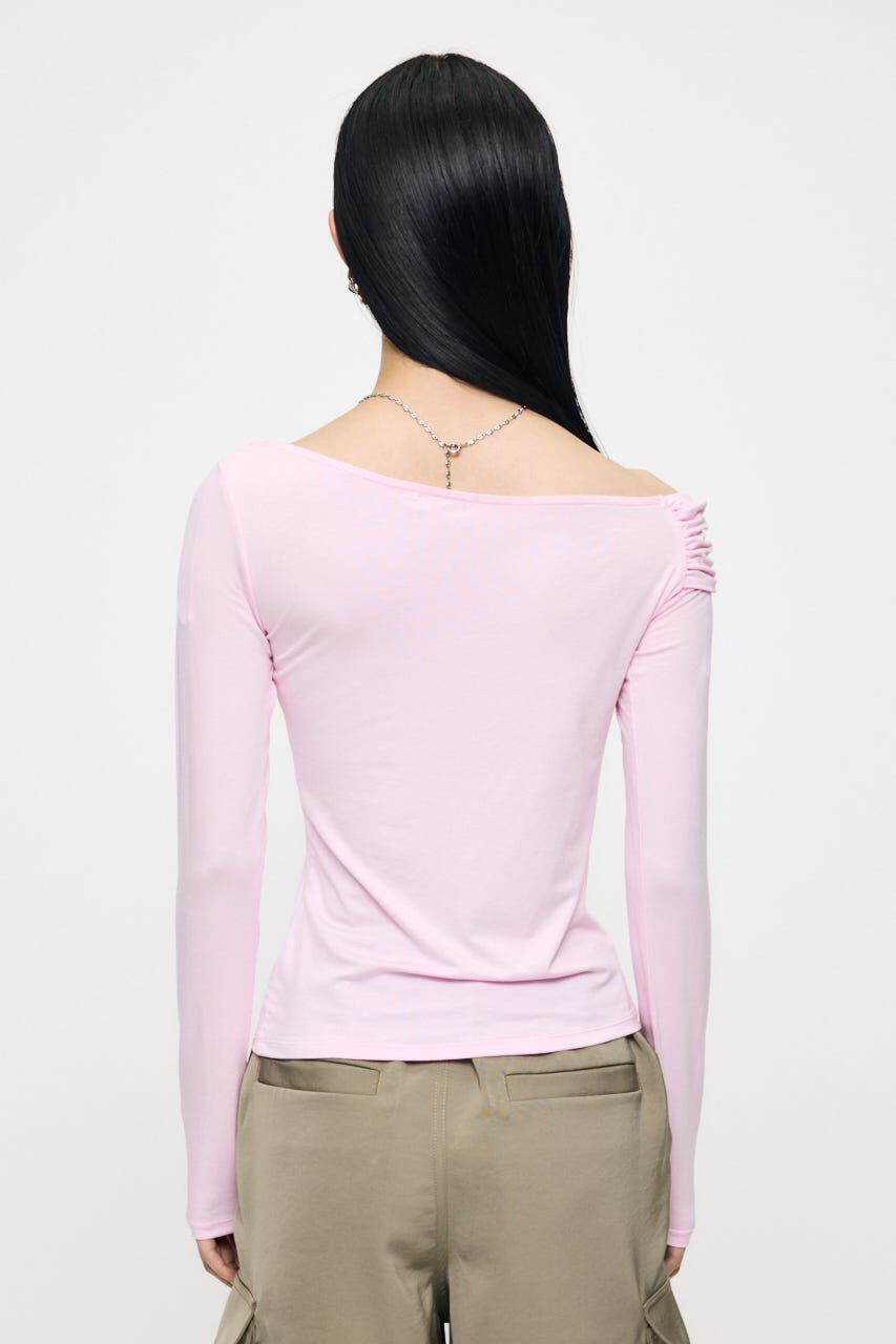 MOUSSY「ASYMMETRY TWIST NECK トップス」|Tシャツ・カットソー|
