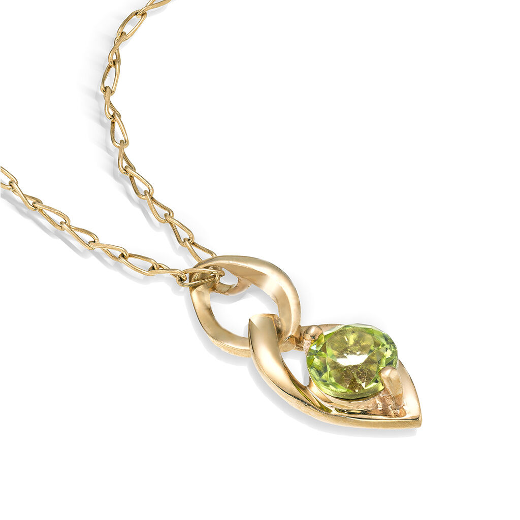 STAR JEWELRY「SUNLIT LEAVES PERIDOT」|ネックレス|