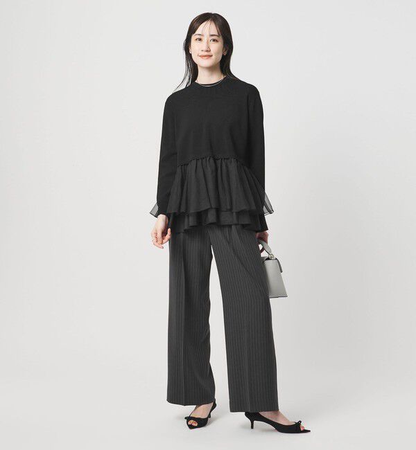 UNITED ARROWS「2タック ワイド ストレートパンツ ‐ウォッシャブル‐」|スラックス|